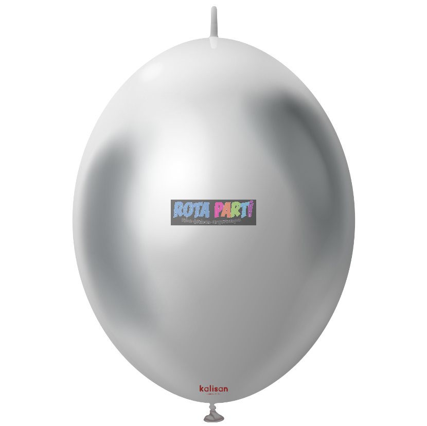 12" K-Link Mirror Silver Balon 50'Li