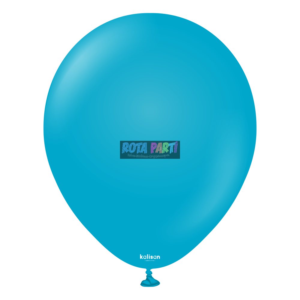 12" Retro Balon Blue Glass (Mavi Cam) 100'lü