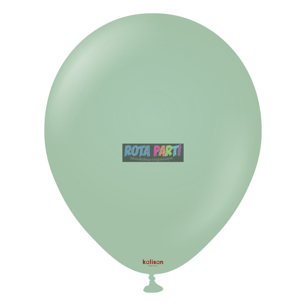 12" Retro Balon Kış Yeşili (Winter Green) 100'lü