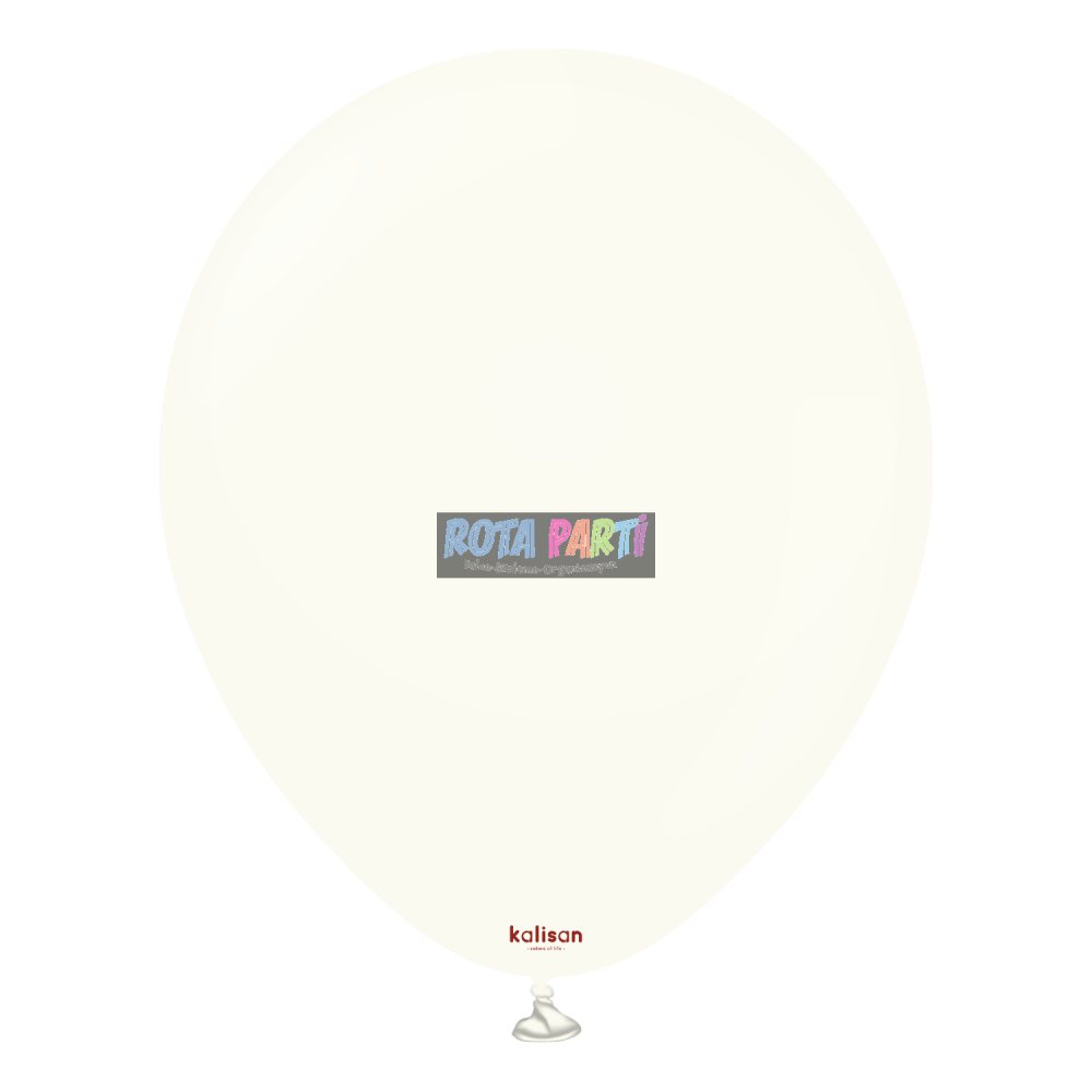 12" Retro Balon White (Beyaz) 100'lü