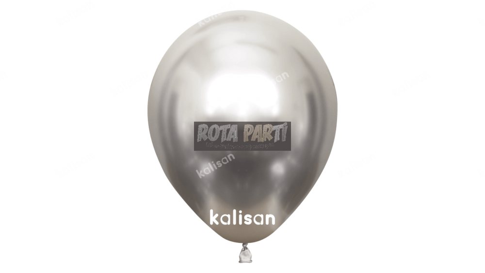 12" Krom (Mirror) Gümüş (Silver) Balon 50'Li
