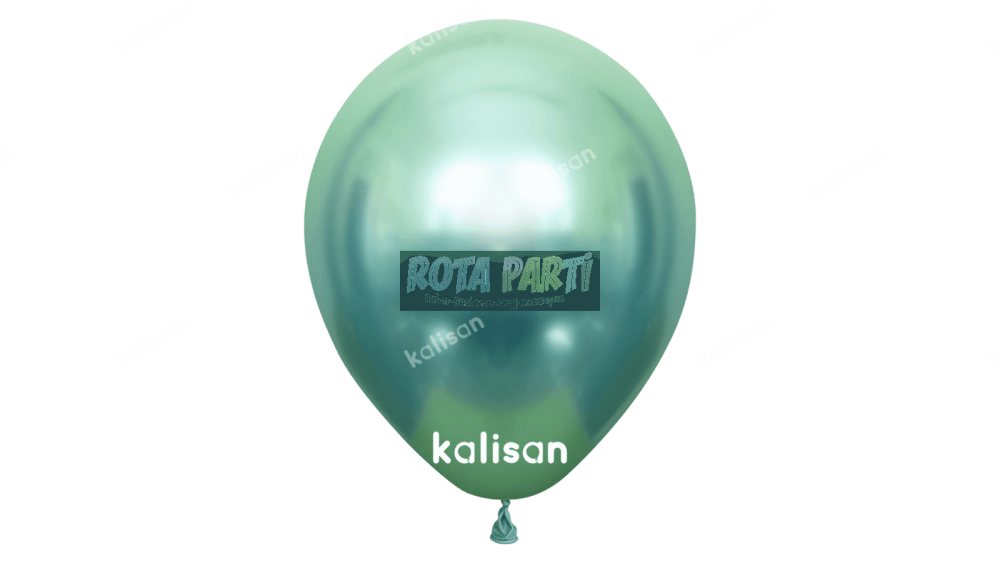 12" Krom (Mirror) Yeşil (Green) Balon 50'li