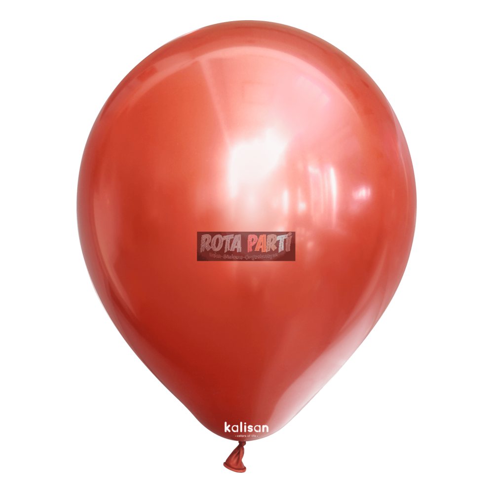 12" Krom (Mirror) kırmızı (Red) Balon 50'li