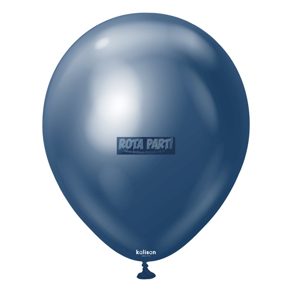 12" Krom (Mirror) Gece Mavisi (Navy) Balon 50'li