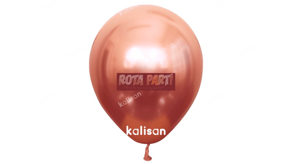 12" Krom (Mirror) Rose Gold Balon 50'li