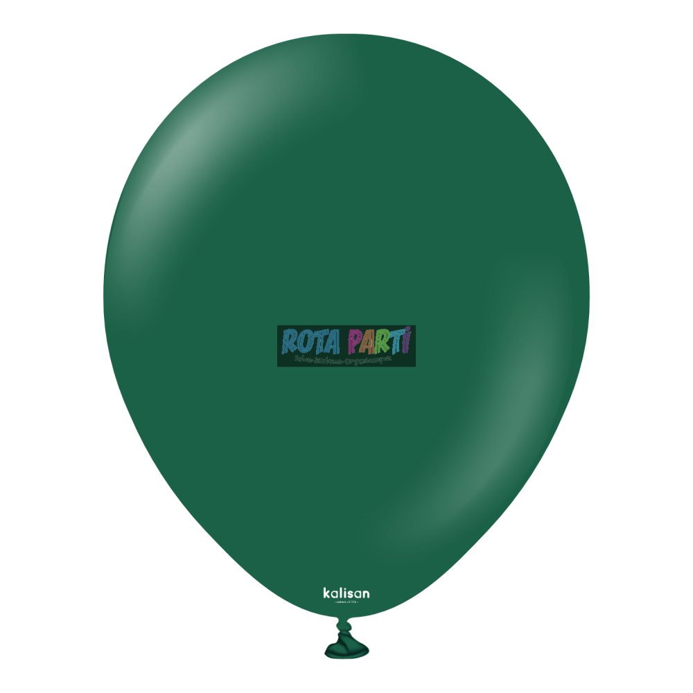 5" Mini Standart Koyu Yeşil Balon 100'Lü