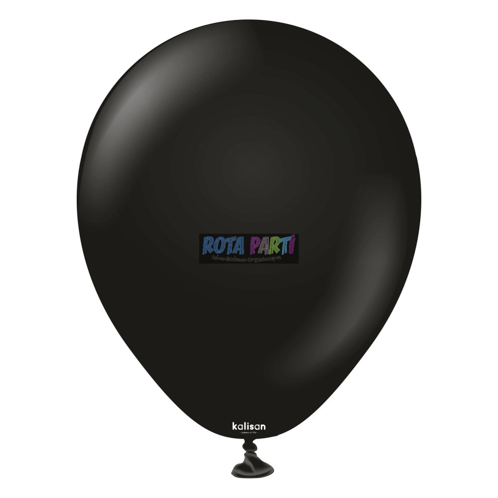 5" Mini Standart Siyah Balon 100'Lü