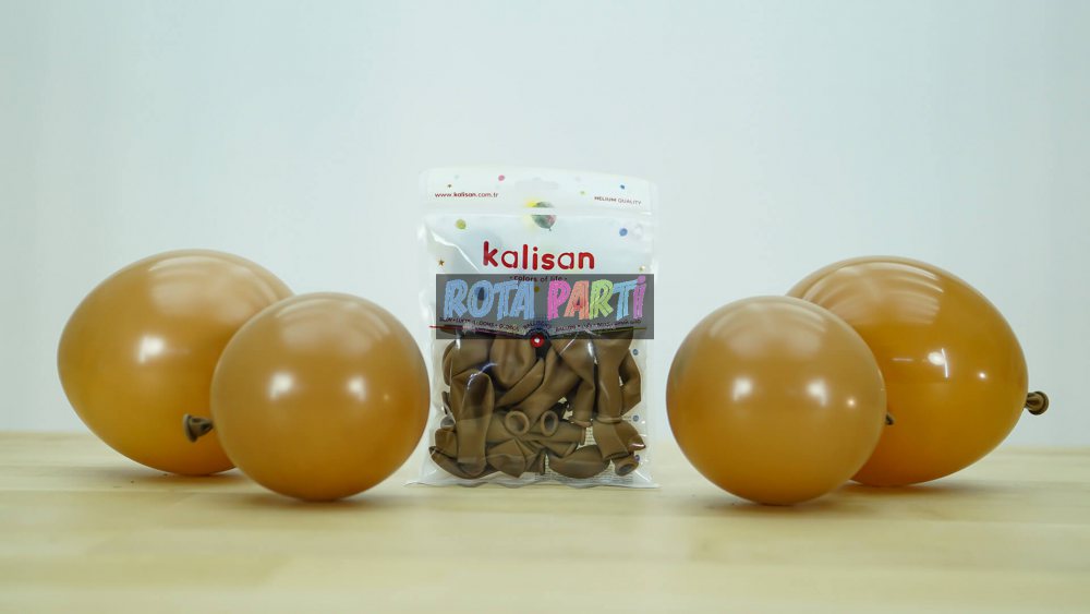 5" Standart Balon Karamel Kahve 100'Lü