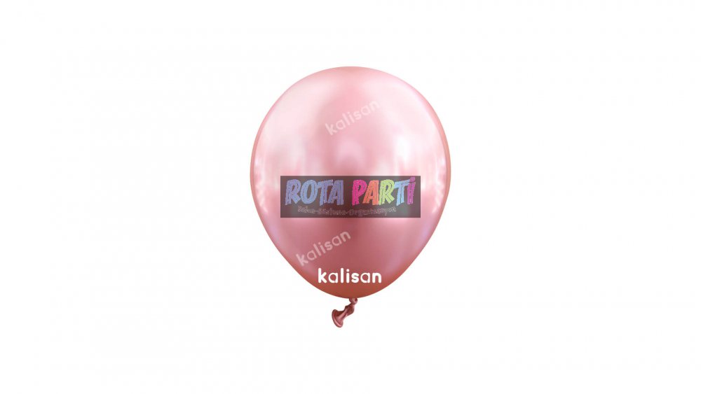 5" Mini Mirror (Krom) Pembe Balon 100'Lü