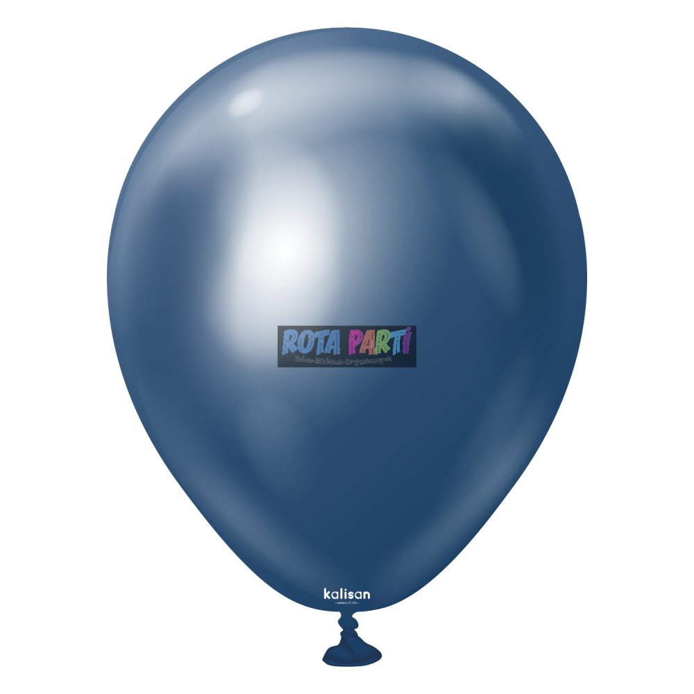 5" Mini Mirror (Krom) Gece Mavisi (Navy)Balon 100'Lü