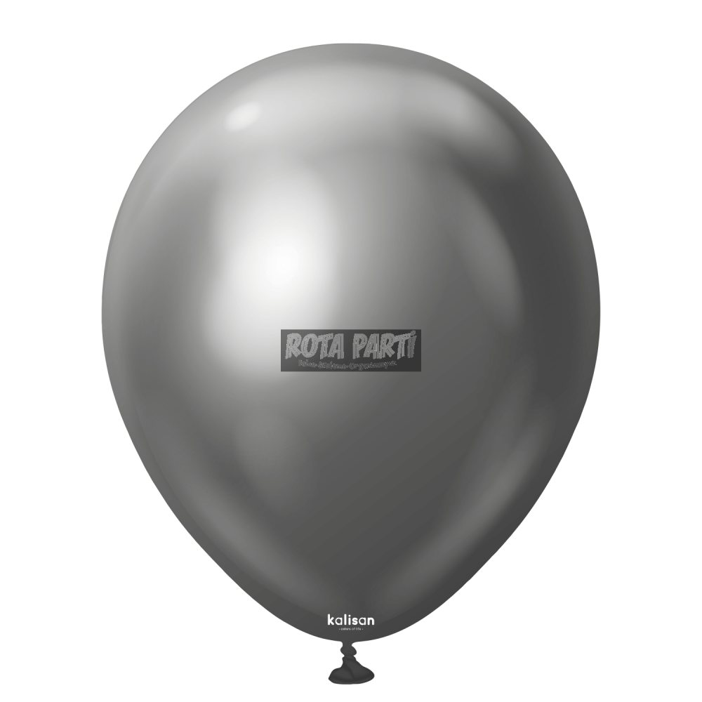 18'' Krom Mirror Koyu Gümüş Balon 5'Li (45 Cm)