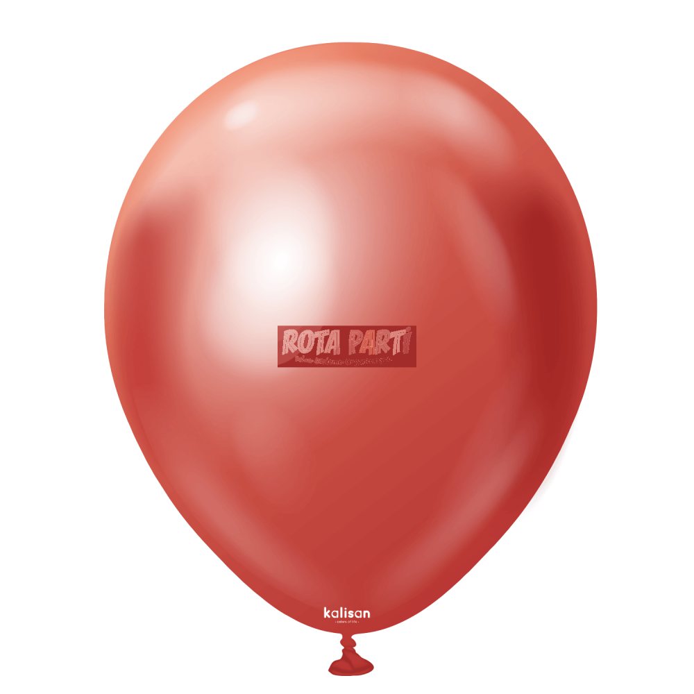 18'' Krom Mirror Kırmızı Balon 5'Li (45 Cm)