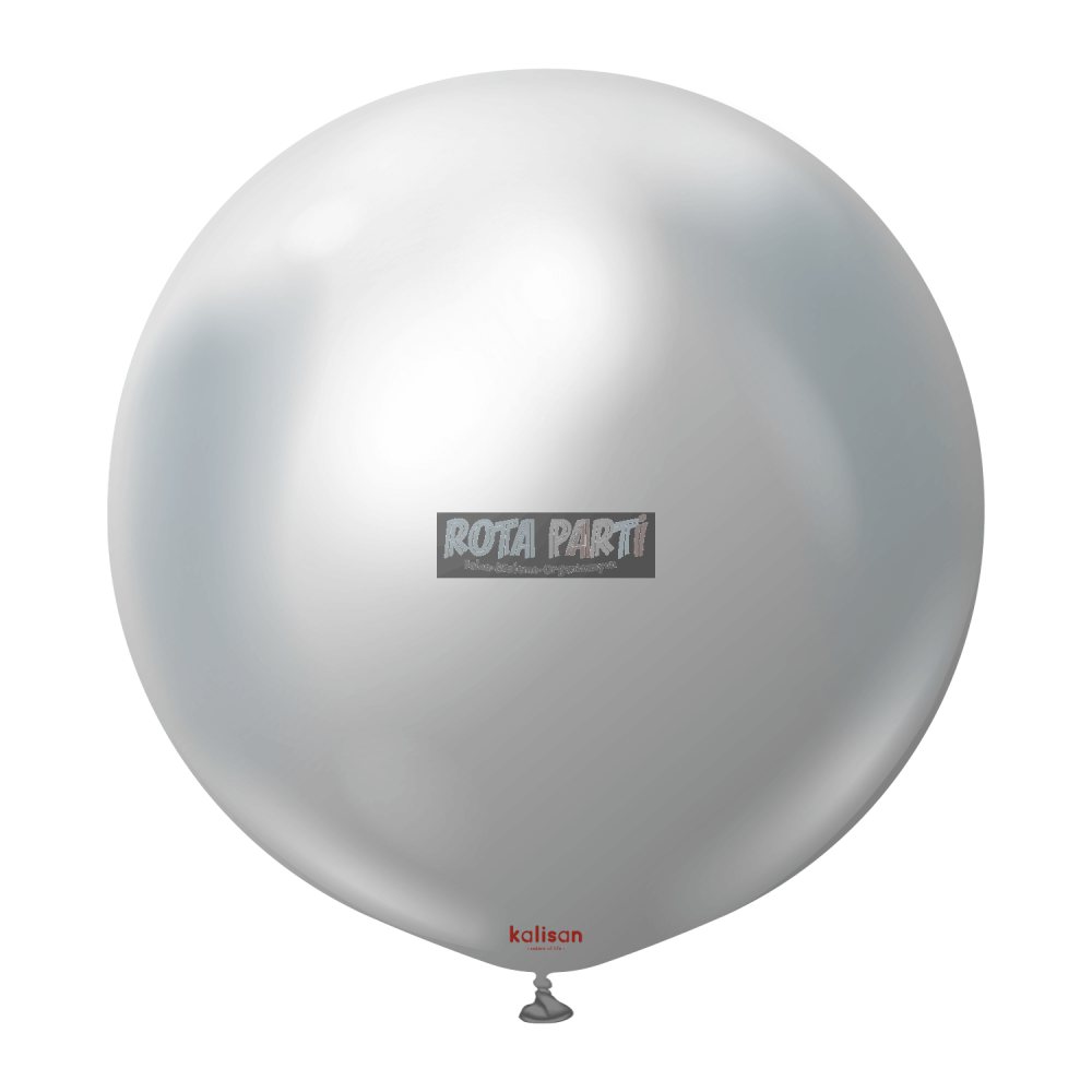 24'' Krom Mirror Gümüş Balon 2'Li (60 Cm)