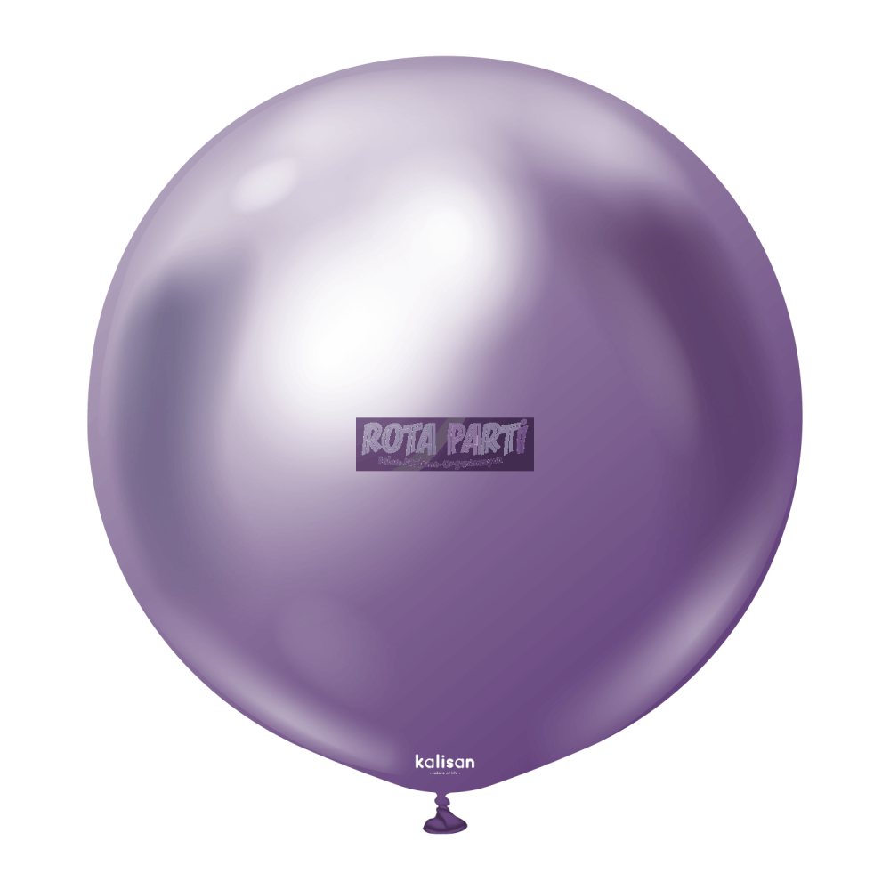 24'' Krom Mirror Mor (Violet) Balon 2'Li (60 Cm)