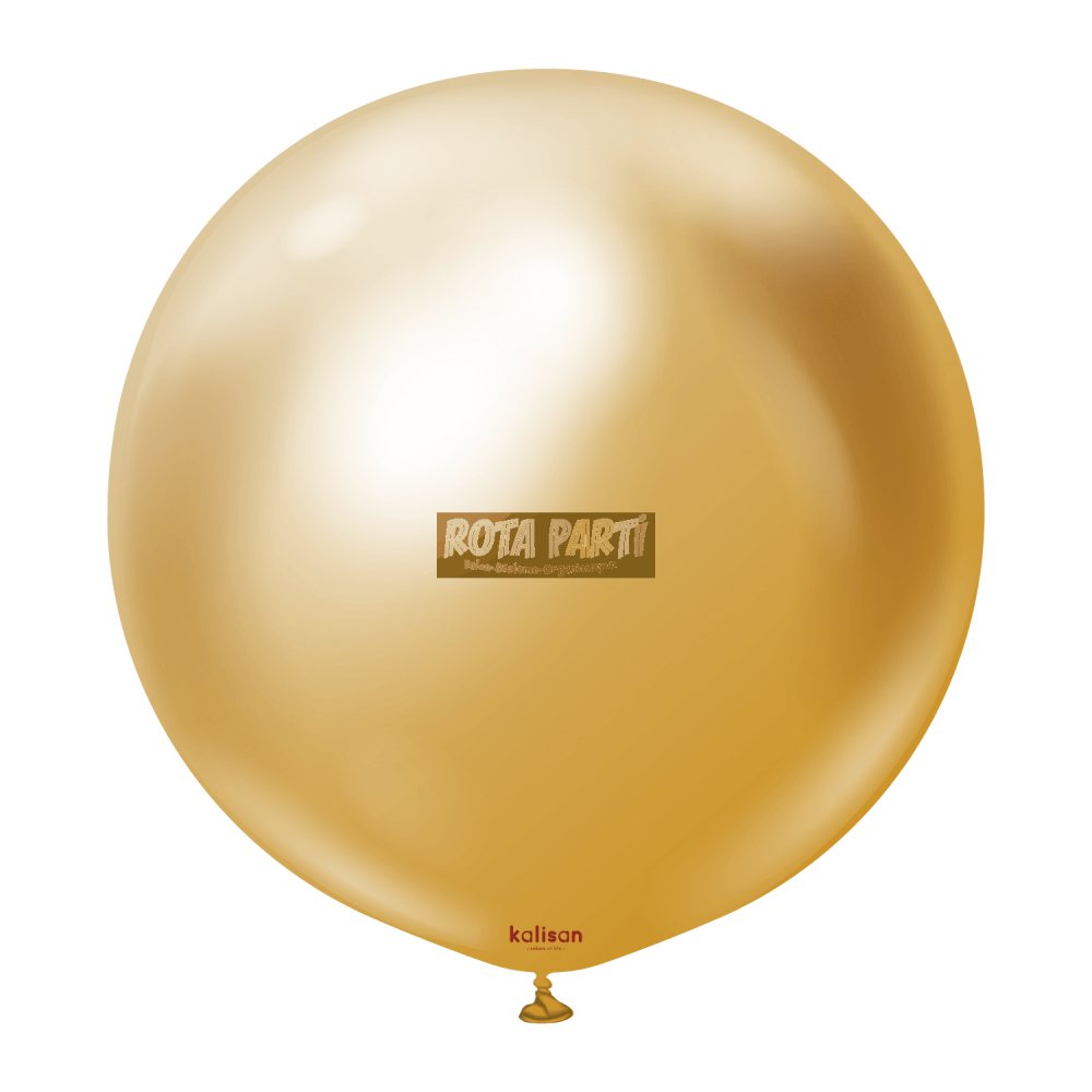 36'' Krom Mirror Gold Balon 2'Li (90 Cm)