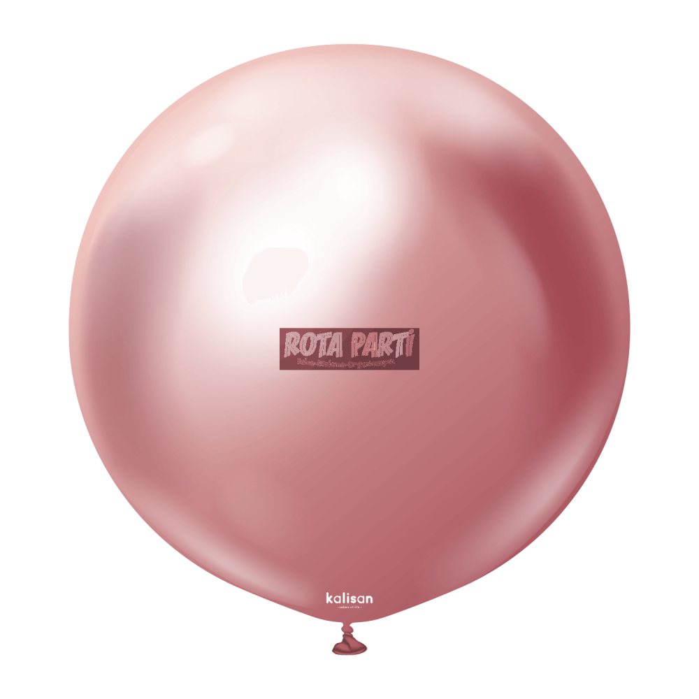 36'' Krom Mirror Pembe Balon 2'Li (90 Cm)