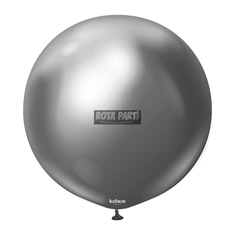 36'' Krom Mirror Koyu Gümüş Balon 2'Li (90 Cm)
