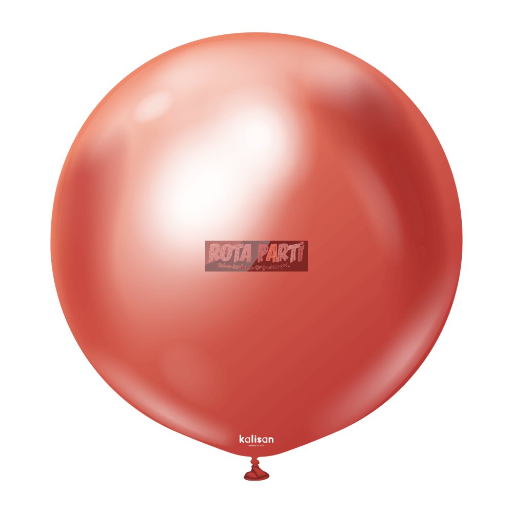36'' Krom Mirror Kırmızı Balon 2'Li (90 Cm)