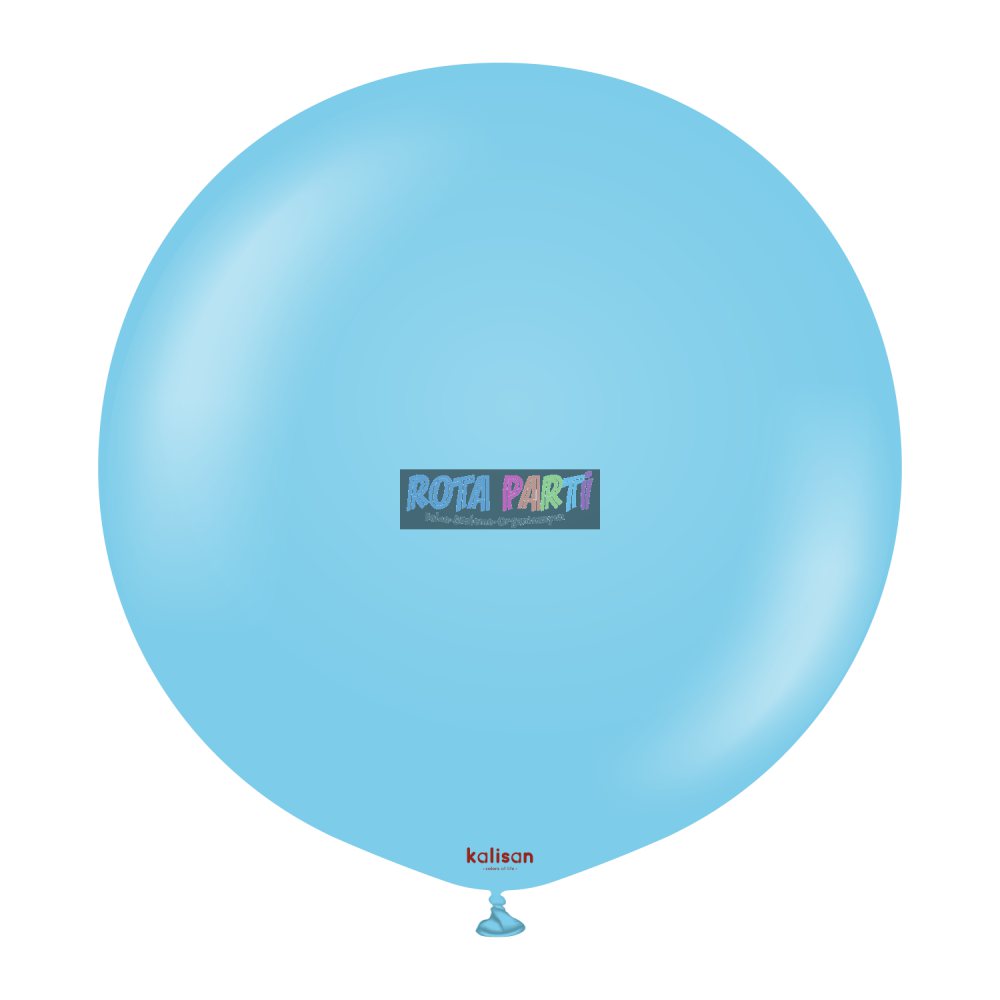 24'' Standart Bebek Mavi (Baby Blue) Balon 2'Li (60 Cm)