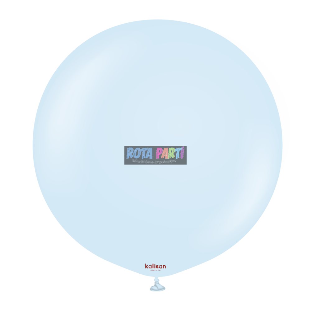 36" Makaron Soluk Mavi (Baby Blue) Balon 2'Li (90 Cm)