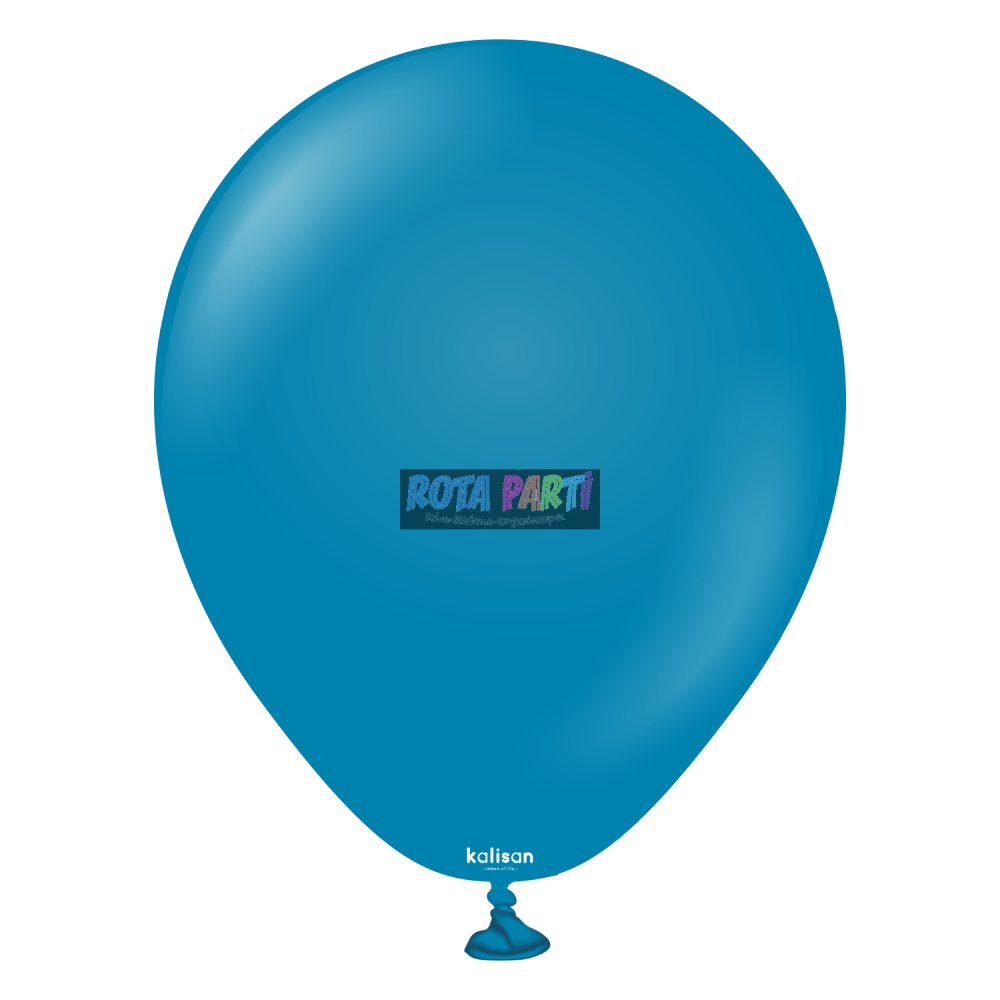 18" Retro Deep Blue (Derin Okyanus) Balon 5'Li (45 Cm)