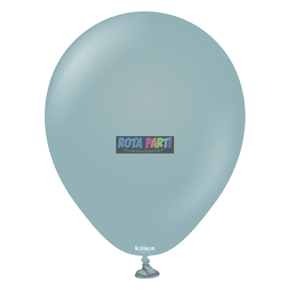 18" Retro Storm (Fırtına Mavisi) Balon 5'Li (45 Cm)