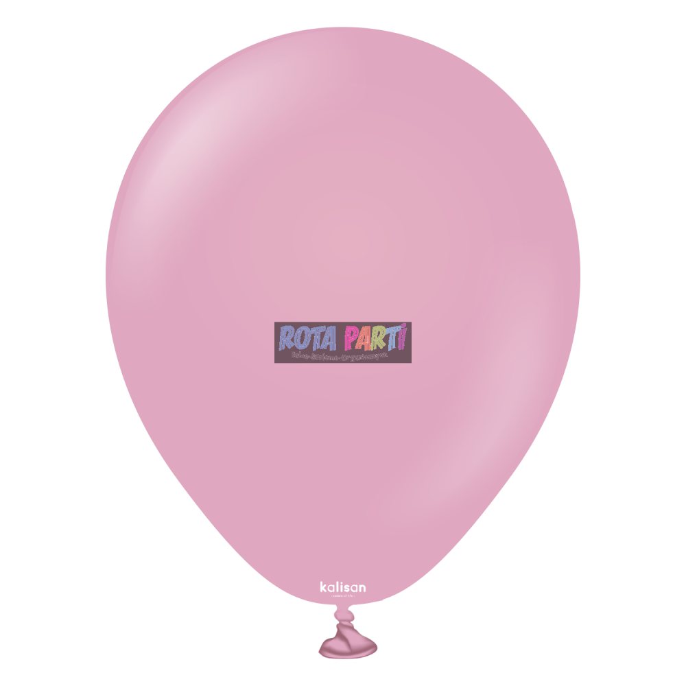 18" Retro Dusty Rose (Toz Pembe) Balon 5'Li (45 Cm)