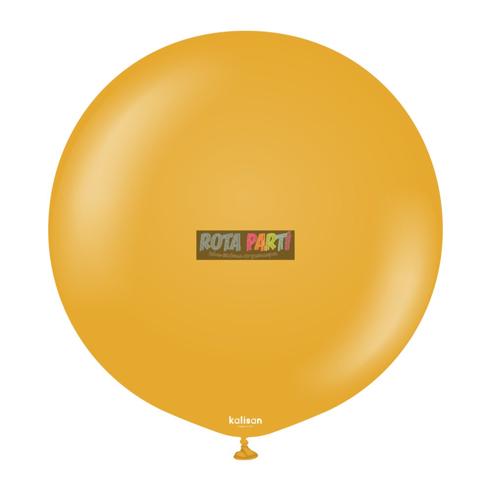 24" Retro Zerdeçal (Mustard) Balon 2'Li (60 Cm)