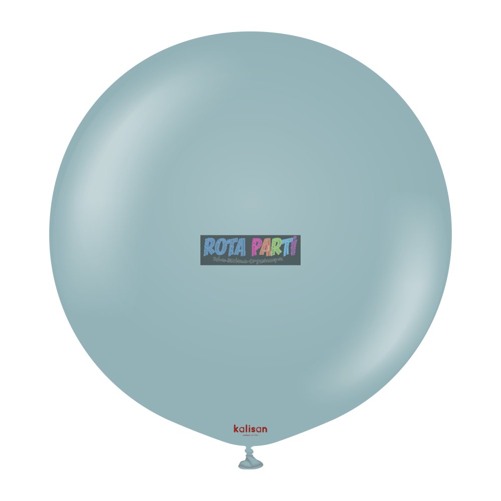 24" Retro Storm (Fırtına Mavisi) Balon 2'Li (60 Cm)
